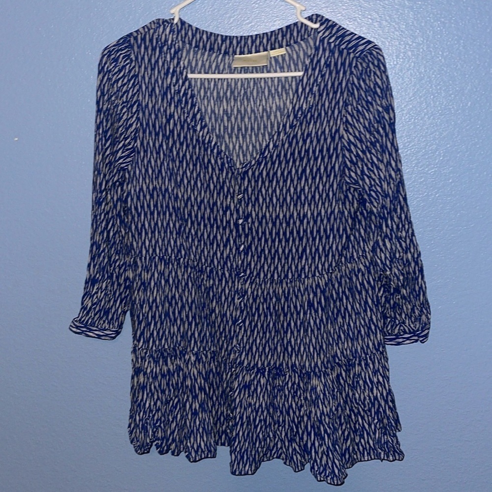Maeve By Anthropologie S Cheyenne Peplum Top Abstract. R